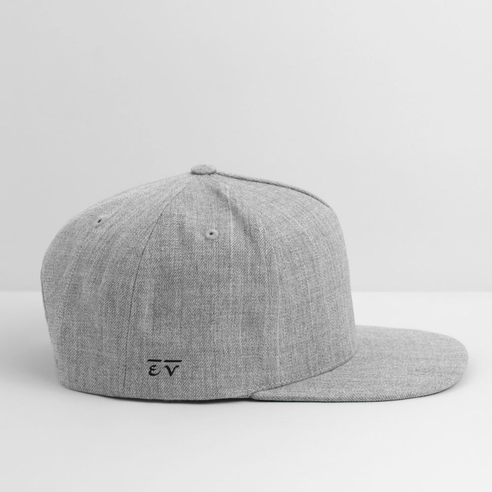 Snapback Baseball Cap - heather gray