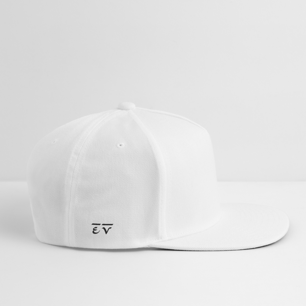 Snapback Baseball Cap - white
