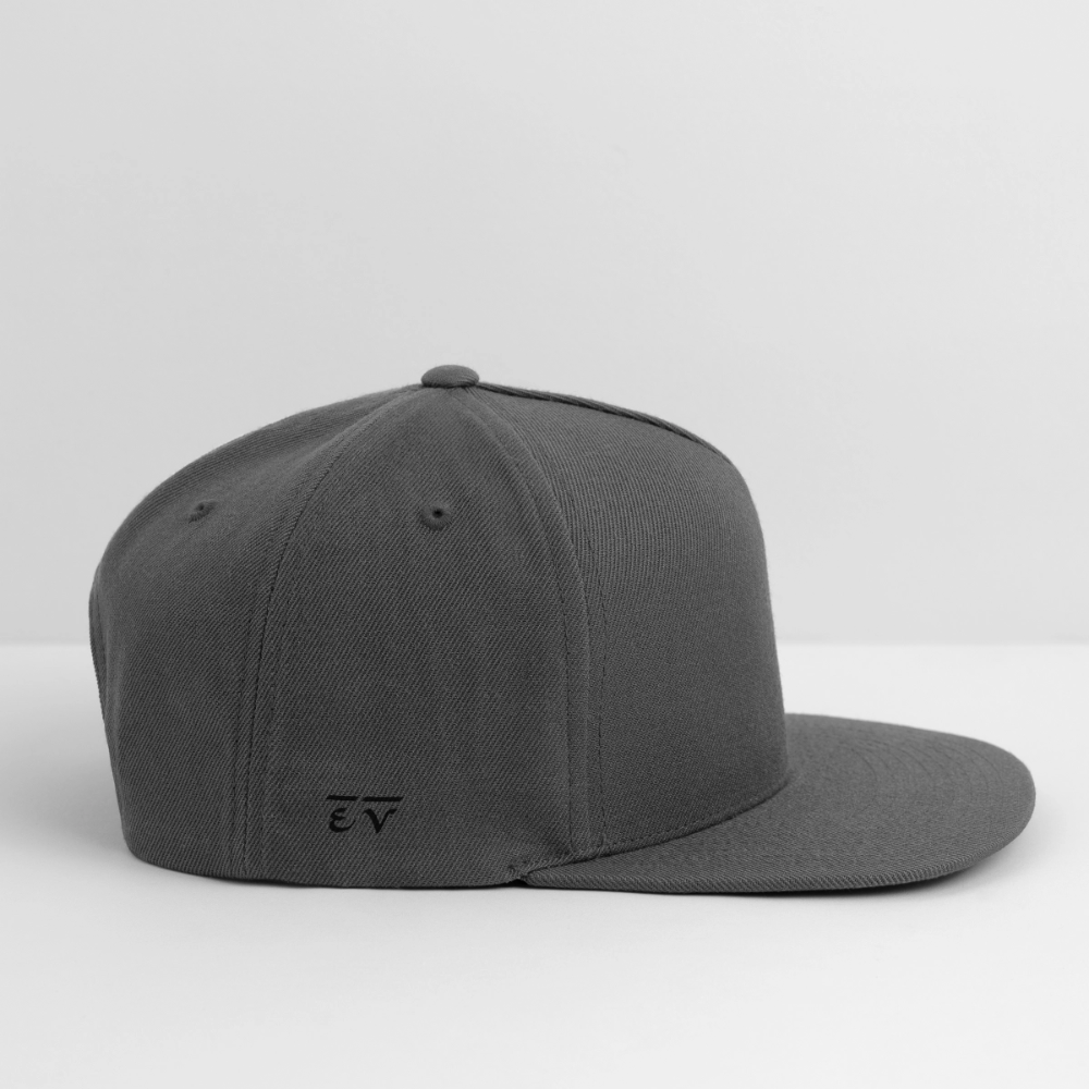 Snapback Baseball Cap - dark grey